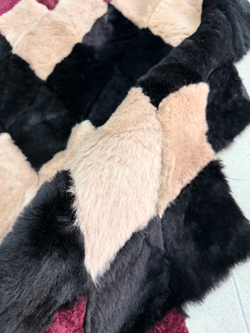 Покрывало меховое ковер из шкуры овчины