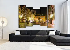 Модульная картина "Тихий переулок"