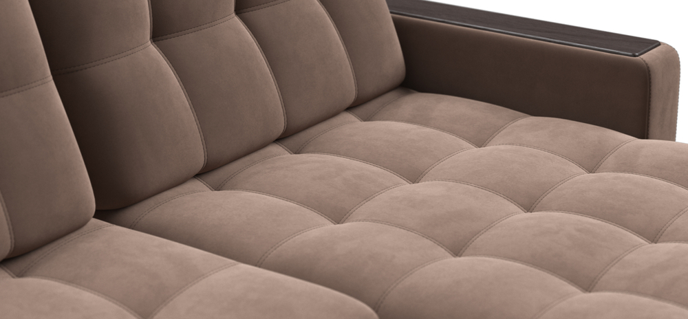 Диван Босс Гранд Велюр Монолит мокко