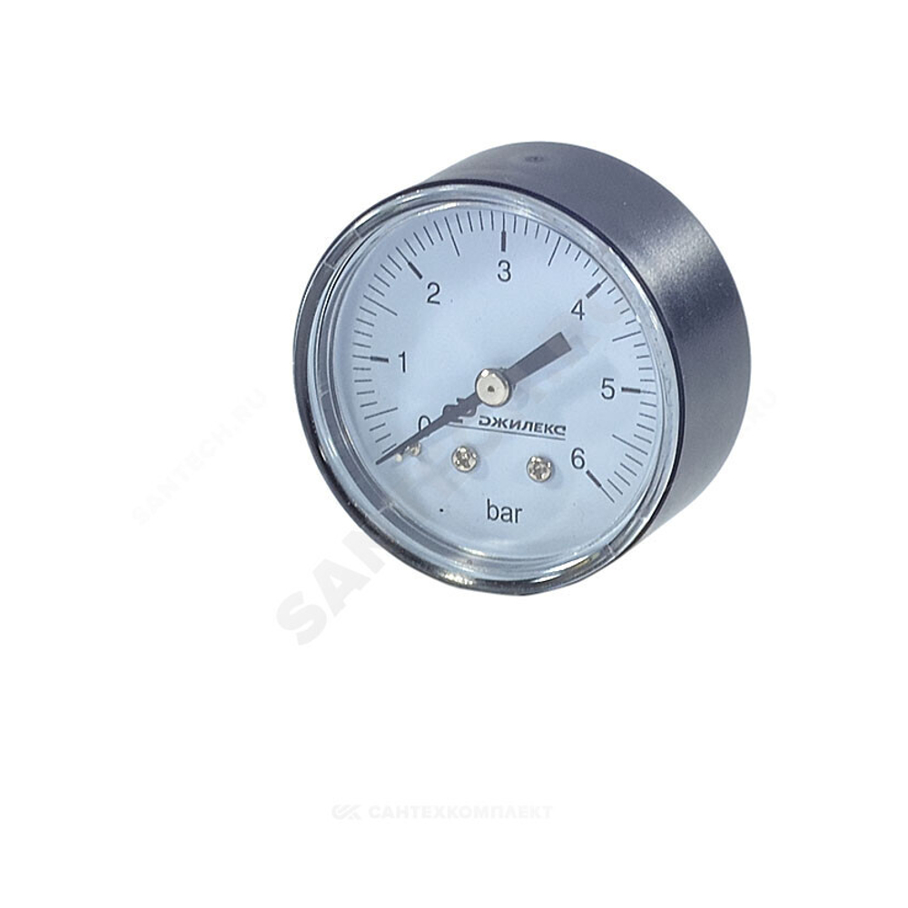 Манометр осевой Дк50мм 0-6 бар кл.1,0 G1/4" Джилекс 9003