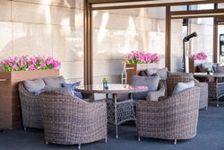 "Кон Панна" кресло из искусственного ротанга, цвет коричневый