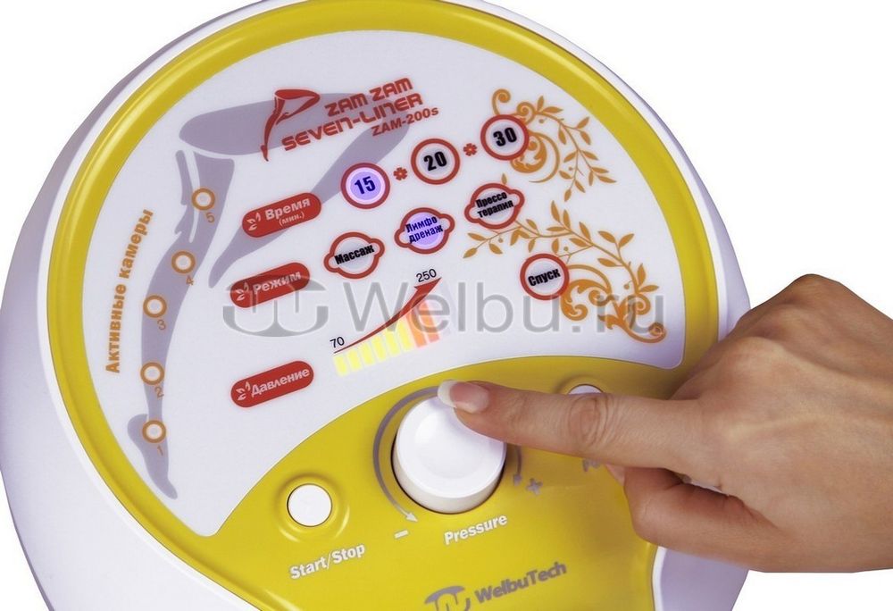 Аппарат для лимфодренажа и массажа WelbuTech Seven Liner Zam-200S, стандартный комплект, размер L