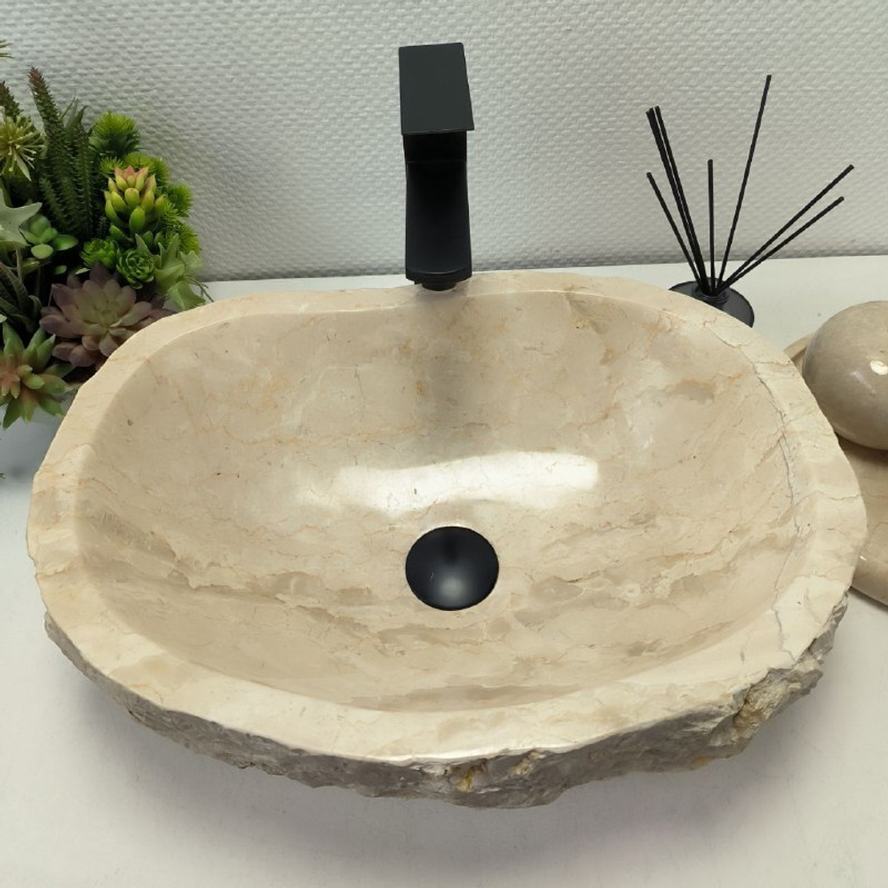 Раковина из мрамора Erozy Cream EM-62680 (49*37*15) 115