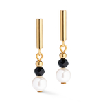 Серьги Coeur de Lion Black-White 4313/21-1314