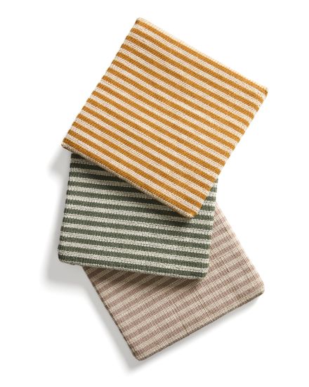 Подушка для стула Dirome в оранжевую полоску, 100% ПЭТ, 40 x 40 см