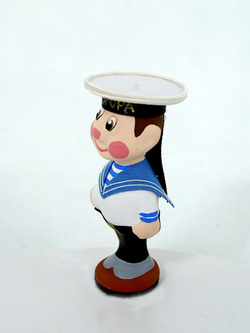 Кукла-потешка сувенирная фарфоровая. Морячок.