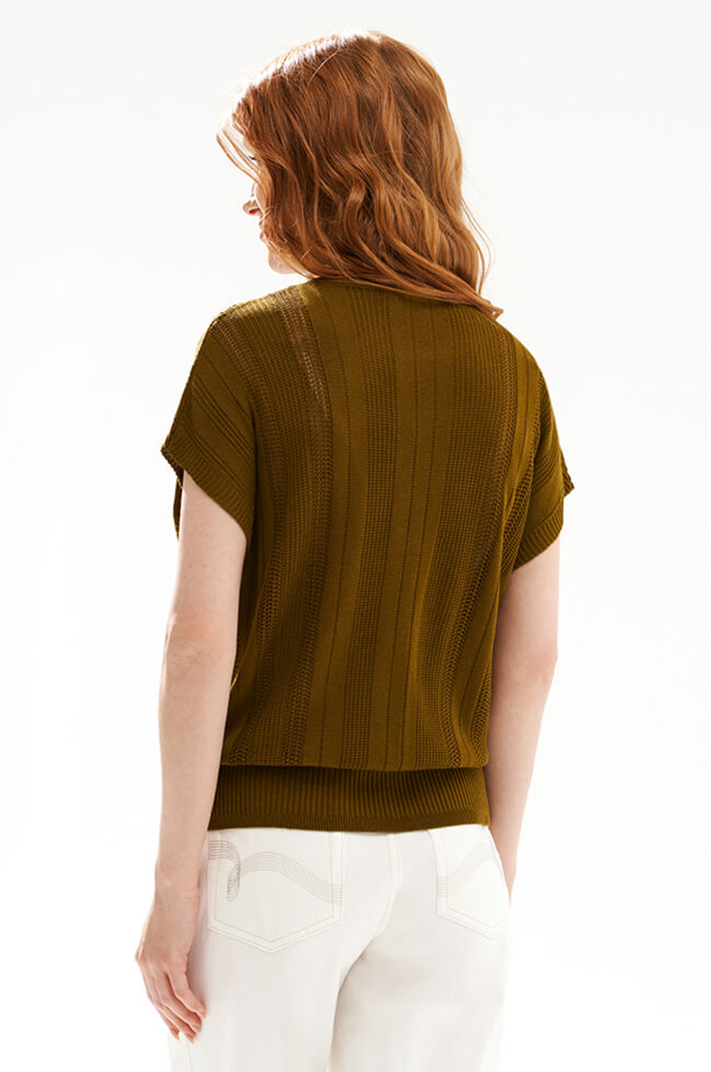 23585 Джемпер женский (оливковый)