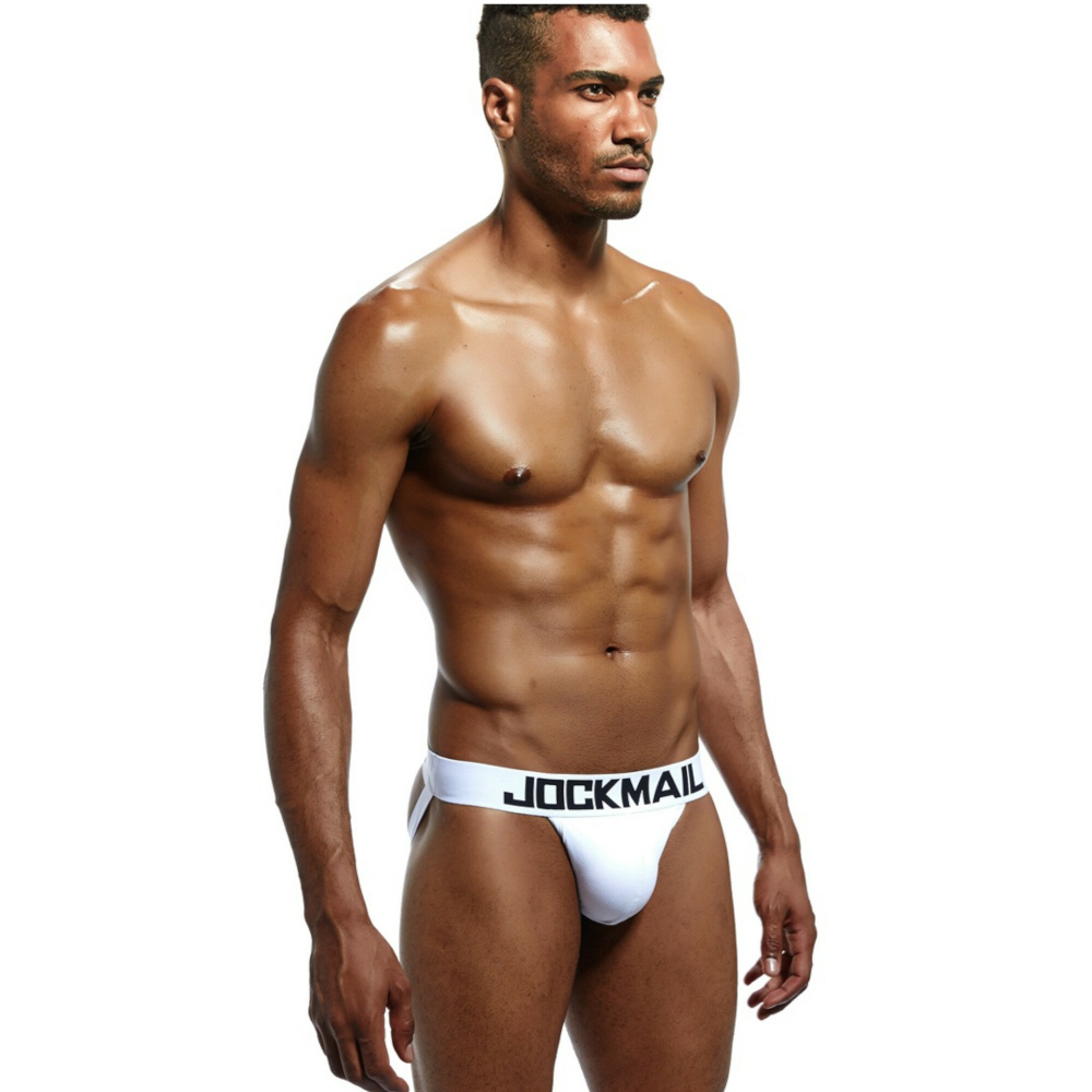 Мужские трусы джоки белые JOCKMAIL JM4038-1