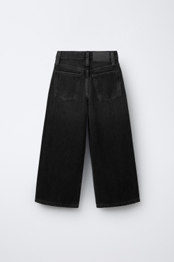 ZARA ДЖИНСЫ WIDE LEG, ЧЕРНЫЙ