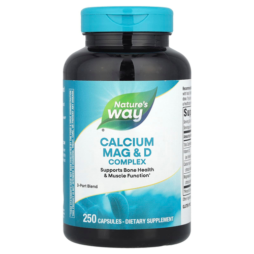 Nature's Way, комплекс с кальцием, магнием и витамином D, 250 капсул