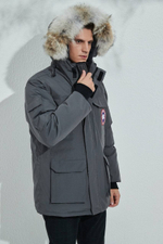 Серая пуховая парка Expedition Canada Goose премиум класса