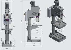 Вертикально-сверлильный станок Optimum OPTIdrill В 40GSM