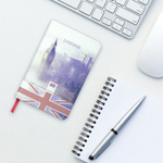 Блокнот малый ФОРМАТ (100х150 мм) А6 BRAUBERG VISTA "London" под кожу твердый 80 л. (2 штуки в упаковке)