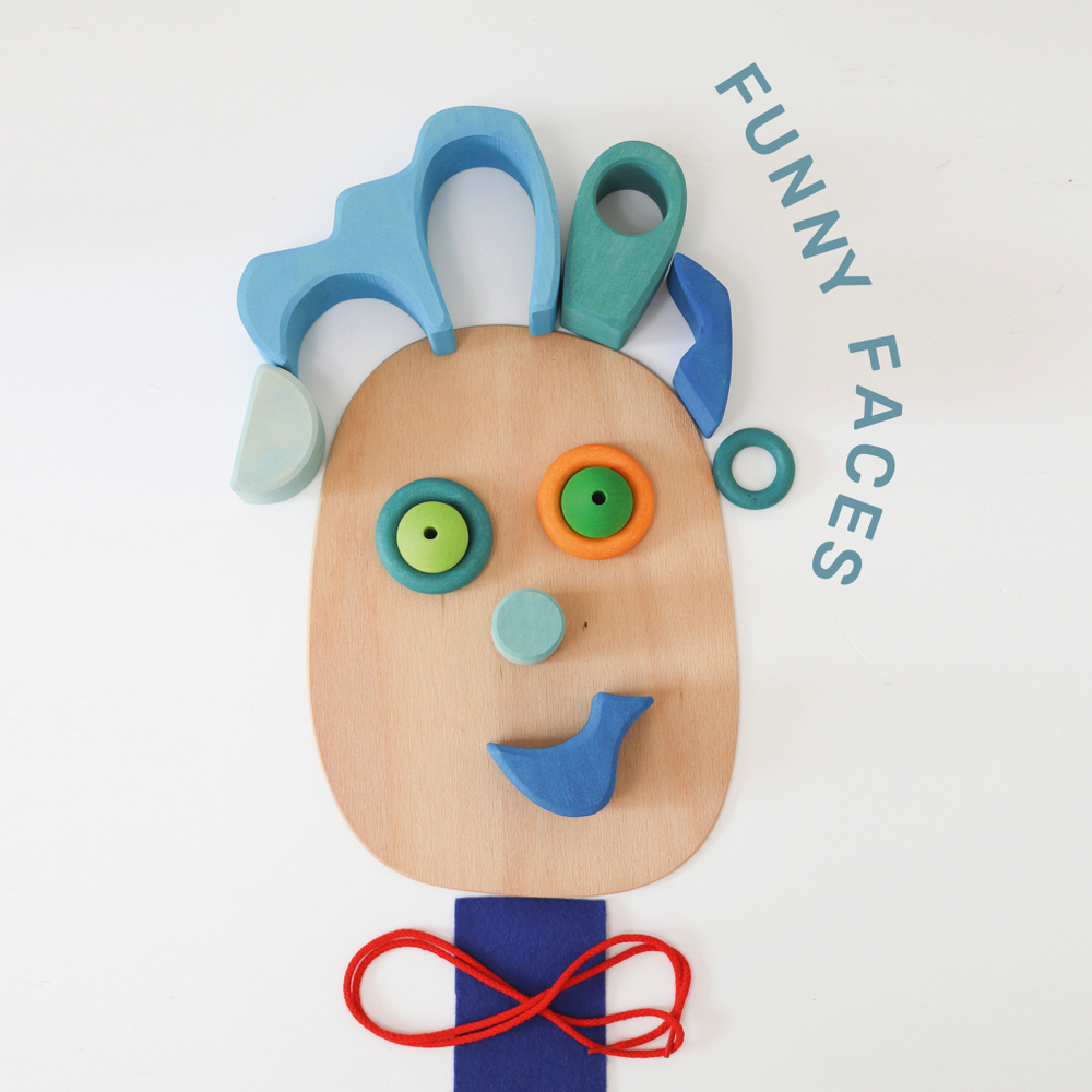 Деревянный сюжетный игровой набор "У воды"