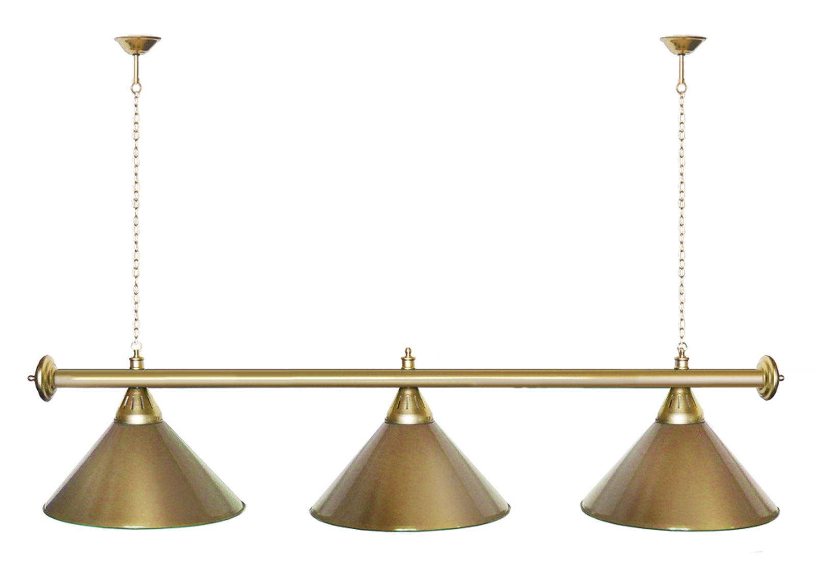 Лампа STARTBILLIARDS 3 пл. (плафоны золотые,штанга золотая,фурнитура золото) фото №42