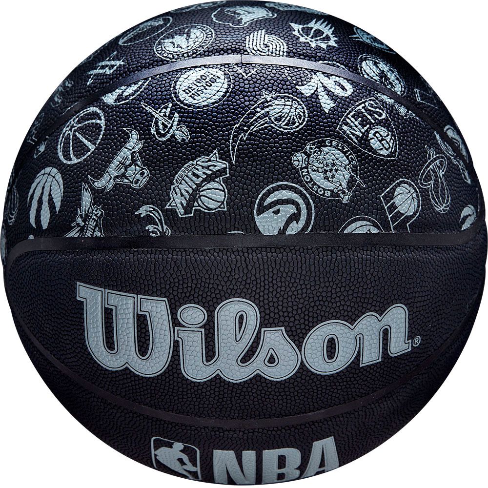 Мяч баск. WILSON NBA All Team, WTB1300XBNBA р.6, PU, бутил. камера, черный