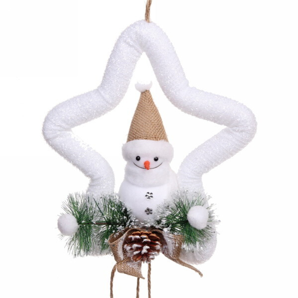 Украшение новогоднее подвесное «Милый снеговичок» 78*27 см
