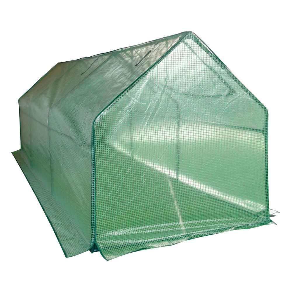 UGH-S32 L270 GREEN-GREEN Парник уличный. 270x90x90см. Металлическая труба в ПВХ. цвет зеленый. Тент из армированного полиэтилена 135г-м2. цвет сетки зеленый. TM ФитоЛето