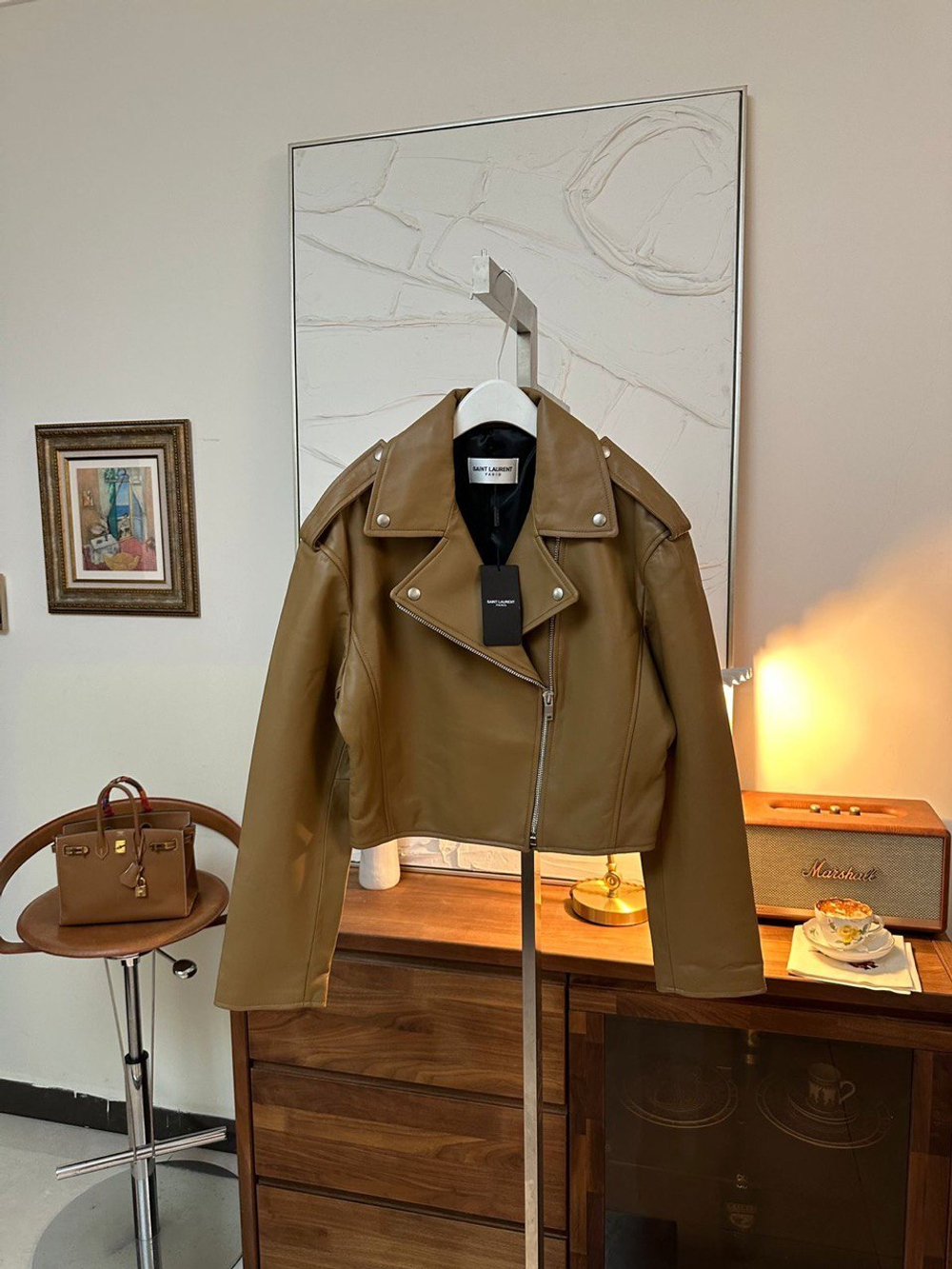 Кожаная куртка Yves Saint Laurent, арт. 457843788