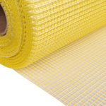 Сетка стеклотканевая фасадная 1х50 м 145 г/м² ячейка 5х5 мм желтая BauTex