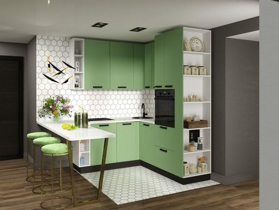 вариант компоновки модульная кухня ОСЛО