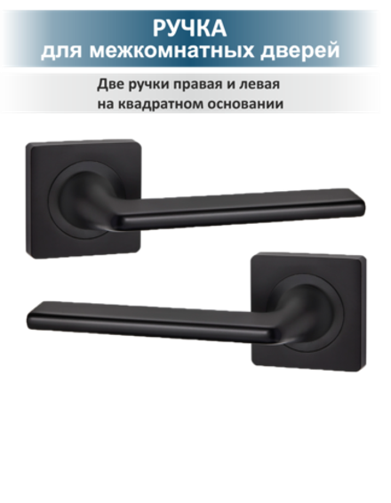 Ручка дверная с магнитной защелкой фиксатором петлями TREND