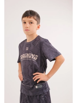 Детский спортивный костюм шорты и футболка для тренировок