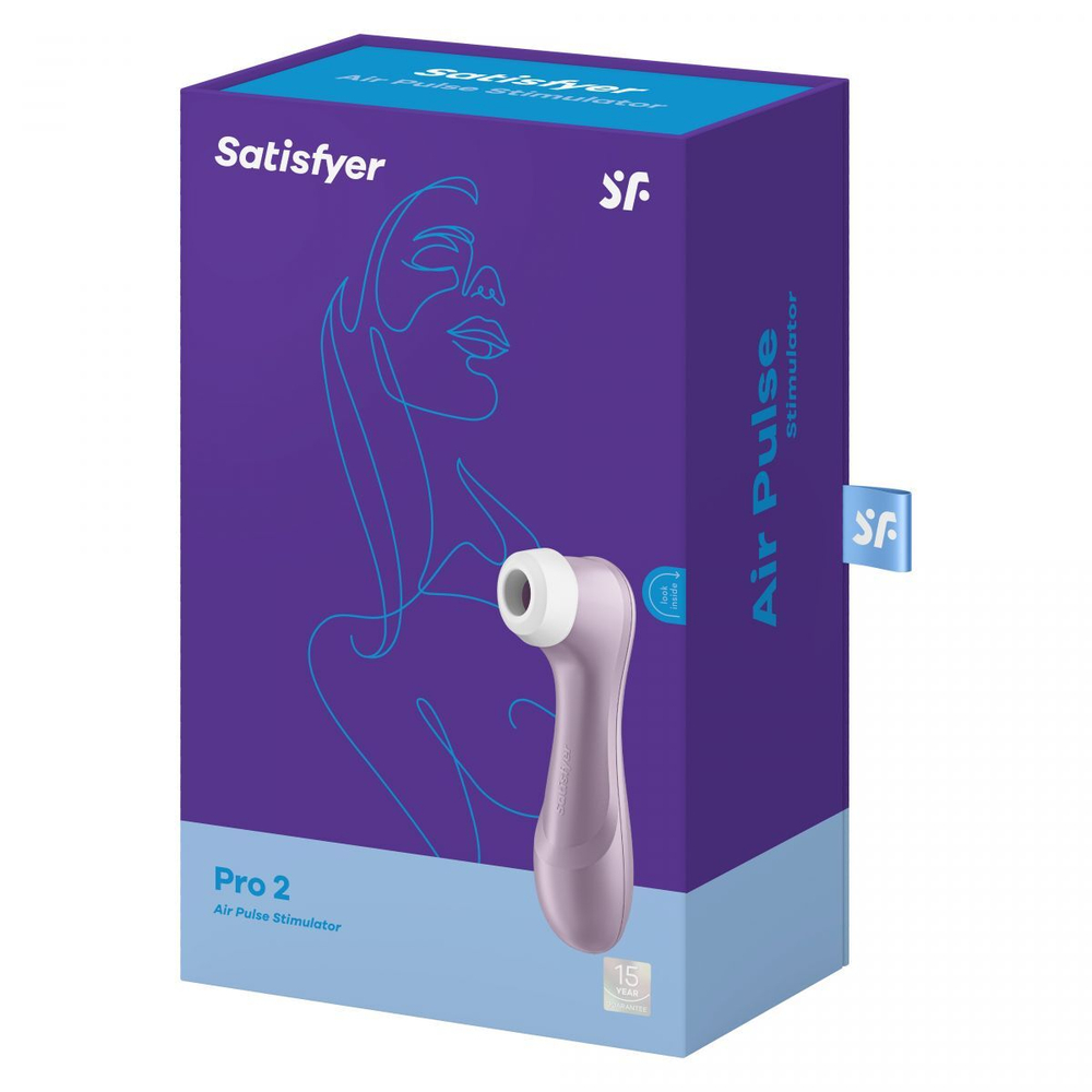 Сиреневый вакуум-волновой клиторальный стимулятор Satisfyer Pro 2 (Цвет: сиреневый)