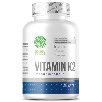 Nature Foods Vitamin K2 100 мкг. (60 капс.)