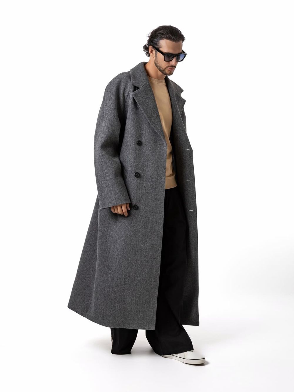Пальто Dryg двубортное графит