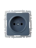 BRITE Розетка 1-местная без заземления без защитных шторок 10А РС10-1-0-БрМ маренго IEK