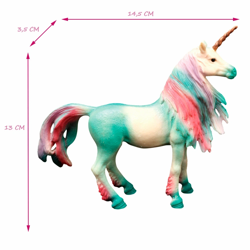 Набор фигурок животных Мир фэнтези Семья зеленых единорогов 2 шт