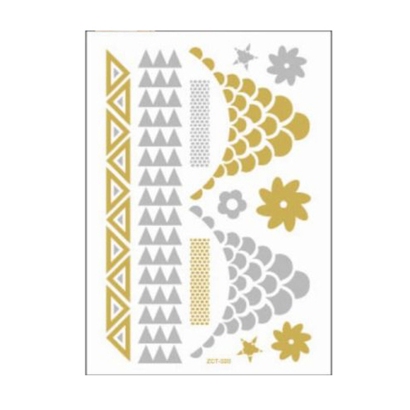 Временные флеш-тату "Ожерелье"  (лист 14х20 см)