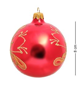 Элита НФШ-1090 Набор ел.украшений Шар 2шт «Бабочка» 80 мм