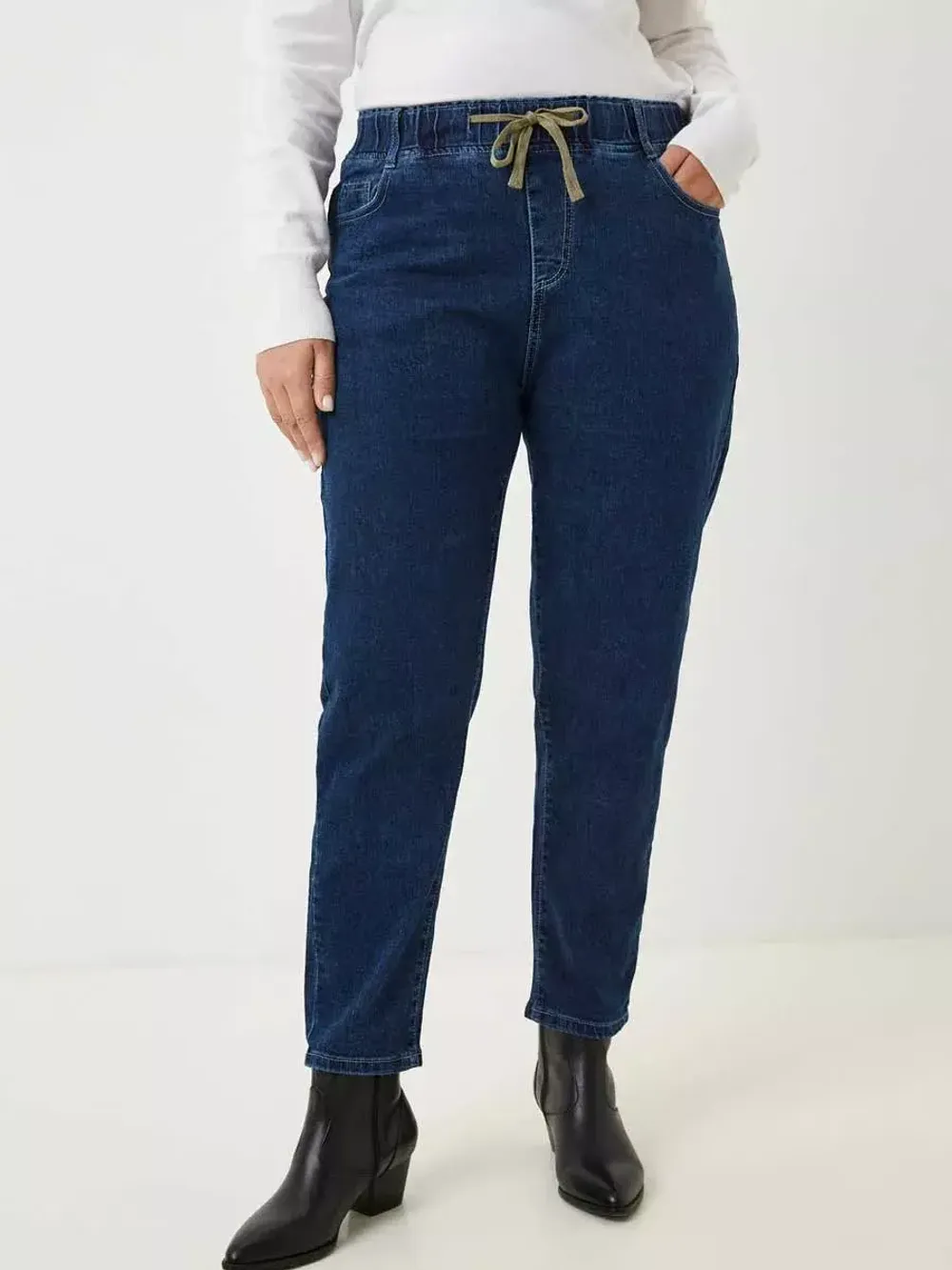 Джинсы на резинке больших размеров