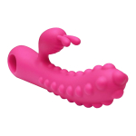 Розовый вибромассажер 21,5см с бугорками Kokos Smon №1