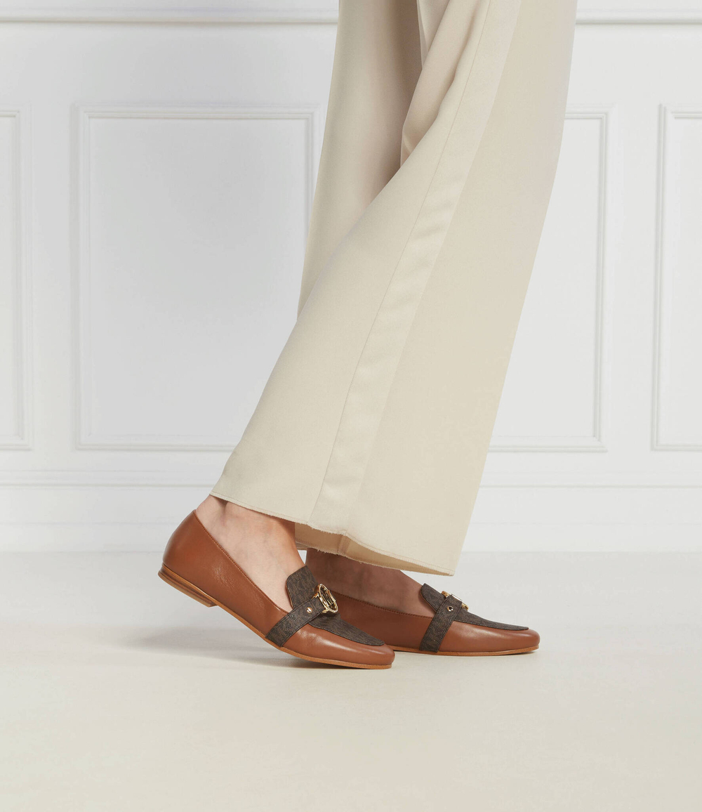 Кожаные мокасины. Michael Kors - коричневый(40F2ROFP1L)