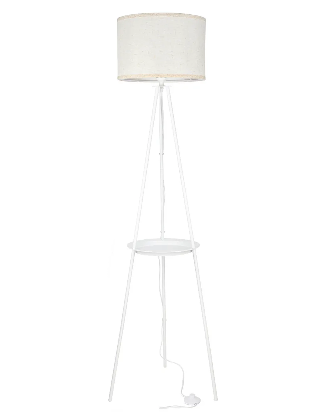 Напольный торшер с полкой