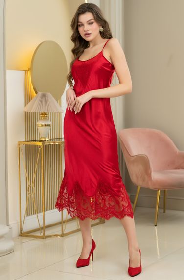 Длинная женская сорочка MIA-AMORE ESTER 7294 красная
