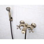 Смеситель для ванны, Frap, корот изл, с кран-буксой, бронз, F3019-4