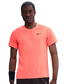 Мужская теннисная футболка Nike Court Slam Dri-Fit Advantage - bright mango