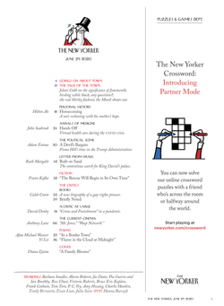 Журнал The New Yorker 29-06-2020