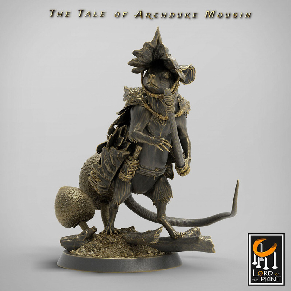 Крыса scaven rat мышь Воин Паладин Варвар Файтер Рыцарь миниатюра для dnd, днд, pathfinder, фентези, Настольная игра, НРИ, Варгейм, РПГ