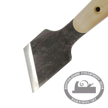 Нож шорный ПЕТРОГРАДЪ, модель 2, сапожный косой нож, правая заточка