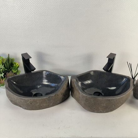 Раковина из речного камня ПАРА! RS-65479 45*33*15 0865
