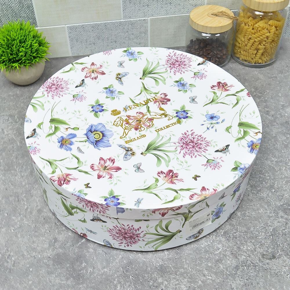 Чайный набор 12 предметов 240мл "Flowers" 205-975, костяной фарфор