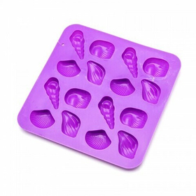 Форма для шоколада,17,3х17,3х1,5 см "Ракушки"