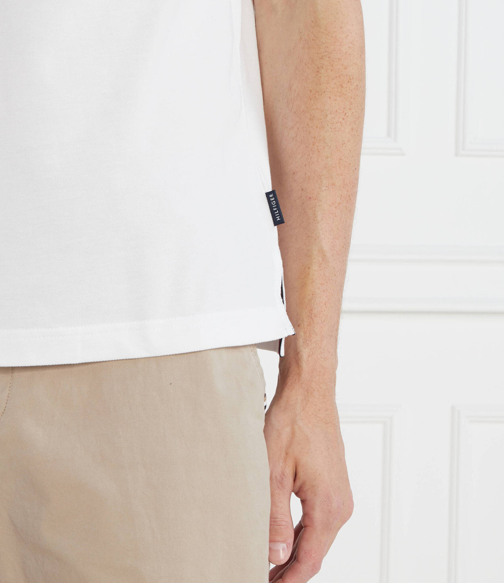 Поло FLAG UNDER PLACKET Tommy Hilfiger - белый(MW0MW31684)