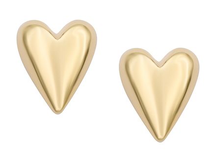 Серьги-гвоздики "Сердце" 14мм