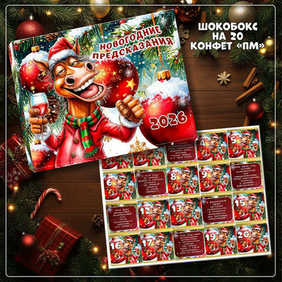 Новогодние предсказания для взрослых, 2026г. 20 конфет